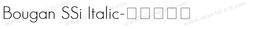 Bougan SSi Italic字体转换